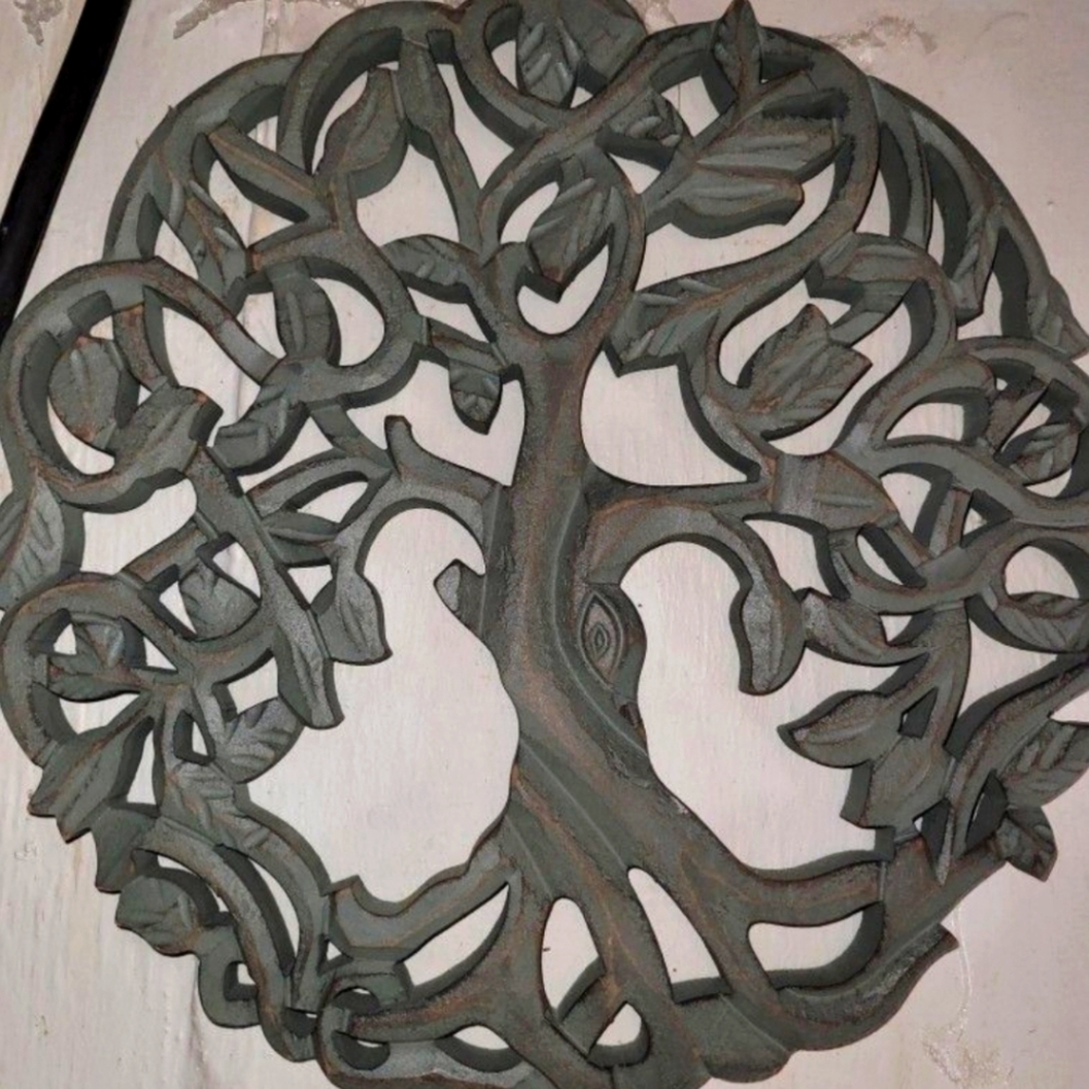 Wood carved Tree of life.